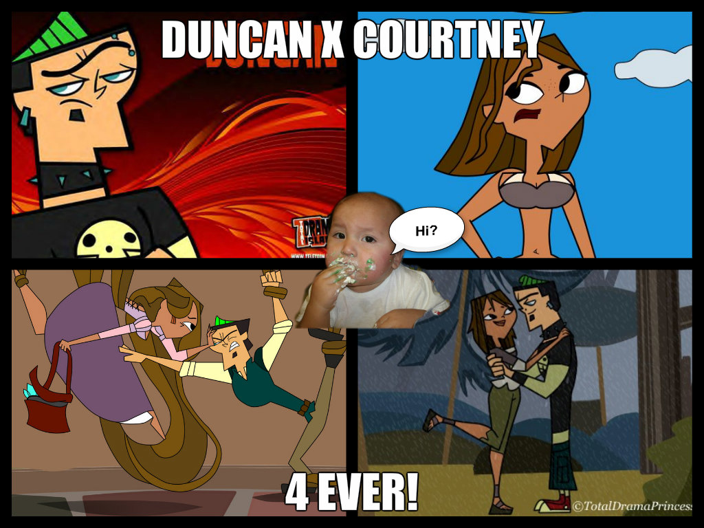 funny pic collage of courtney and duncan. - Total Drama Island Fan Art  (33802634) - Fanpop