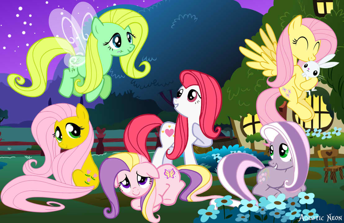 Fluttershy-and-her-ancestors-my-little-p