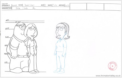 Hand Drawn Family Guy Model Sheet 