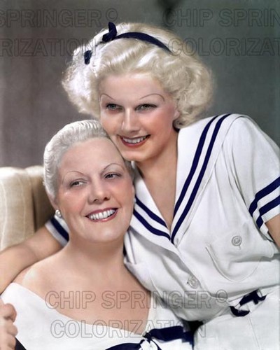 Jean Harlow and Mother