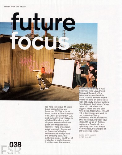  Nylon magazine April 2013