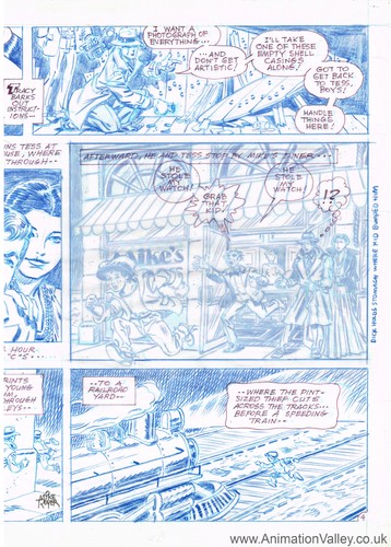  Original Dick Tracy comic page hand drawn