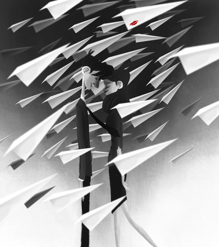  Paperman Concept Art par Scott Watanabe