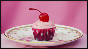  cupcake With ceri, cherry On puncak, atas