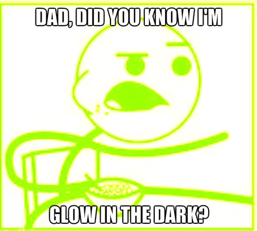  Glow in the dark cereal guy