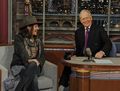 Johnny on David Letterman Show - johnny-depp photo