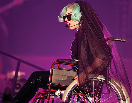  Lady gaga wheelchair
