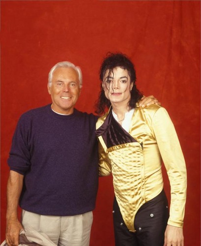  Michael Jackson With Designer, Gianni Versace