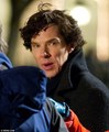 Sherlock Filming - Benedict and Amanda Abbington - sherlock-on-bbc-one photo