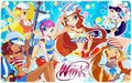 Winx Season 5: Sailor Outfits ~ Wallpaper. - the-winx-club fan art