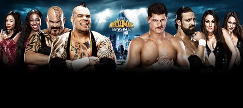  Wrestlemania 29:Brodus Clay,Tensai,Naomi,Cameron vs Cody Rhodes,Damien Sandow,Bella Twins