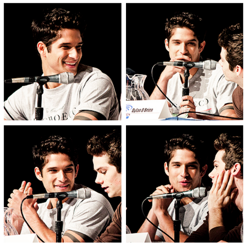 "Tyler looking at Dylan fondly"