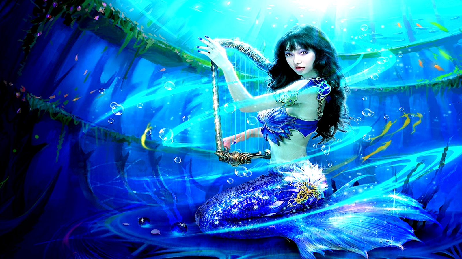 Mermaids Images Blue Mermaid Hd Wallpaper And Background HD Wallpapers Download Free Images Wallpaper [wallpaper981.blogspot.com]
