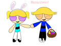 Happy easter from boomer and bubles - powerpuff-girls-and-rowdyruff-boys fan art