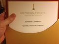 Jennifer’s Oscar winning envelope - jennifer-lawrence photo