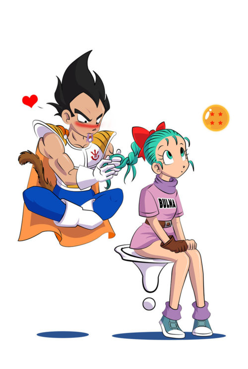 Young Vegeta And Bulma - Dragon Ball Females Fan Art (34167607) - Fanpop