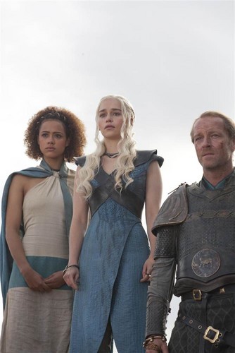 dany and jorah with missandei