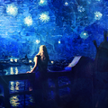 Daenerys Targaryen + Starry Night - game-of-thrones fan art