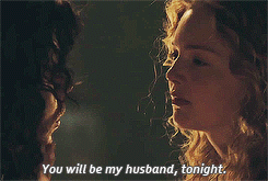 "You will be my husband tonight"