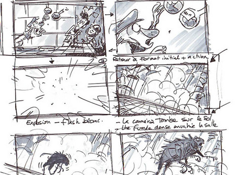 A Monster in Paris Storyboard