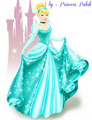 Cinderella's new look in light shine blue color - disney-princess photo