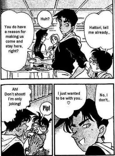  Heiji Hattori has a crush on Conan Edogawa? No, just joking!