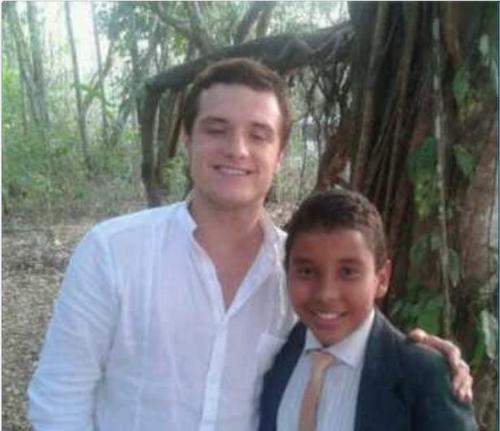  Josh with fan in Panama (4/10/2013)