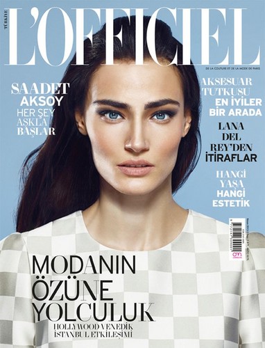  Saadet Aksoy on the cover of L'Officiel Magazine April 2013