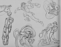 Walt Disney Sketches - Princess Rapunzel, Pascal, Maximus, Eugene "Flynn Rider" Fitzherbert - walt-disney-characters photo