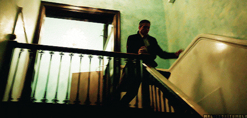 ::Coming down the stairs::