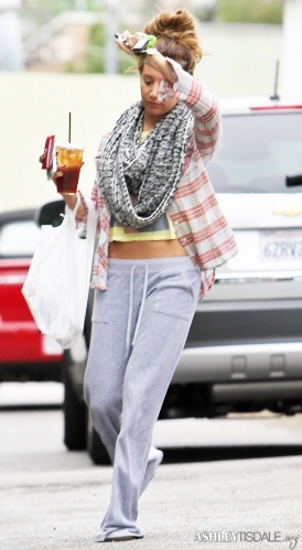 Ashley out in Studio City