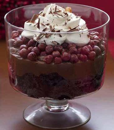  Chocolate ceri, cherry Trifle