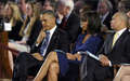 Memorial Service For The Victims In The Bombing In Boston - barack-obama photo
