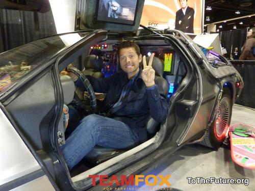  Misha in the DeLorean