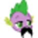 Moustached Spike - my-little-pony-friendship-is-magic icon
