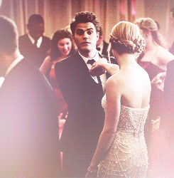  Stefan and Caroline dance at prom