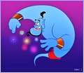 Walt Disney Fan Art - Genie - walt-disney-characters fan art