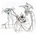 Walt Disney Sketches - The Three Fates - walt-disney-characters photo