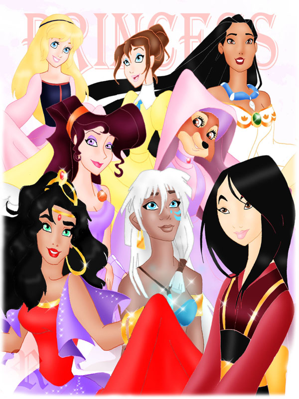 Disney Heroines - Childhood Animated Movie Heroines Fan Art (34417472) -  Fanpop