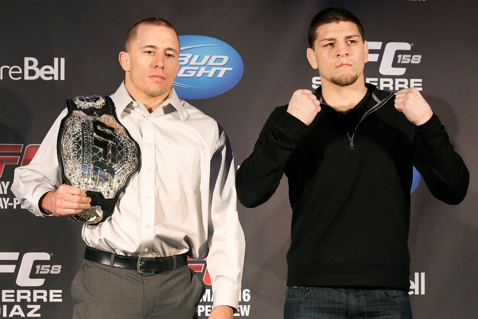 Georges St-Pierre talks about backstage encounter with Nick Diaz