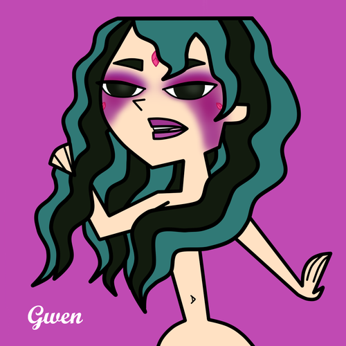 Gwen-photoshoot 1 theme: dramatic makeup