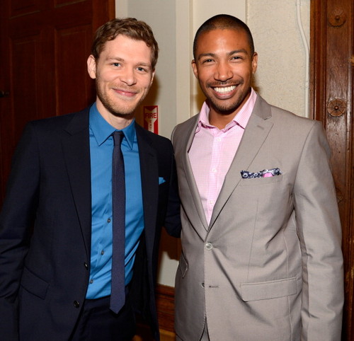  Joseph مورگن and Charles Michael Davis at The CW's 2013 Upfront
