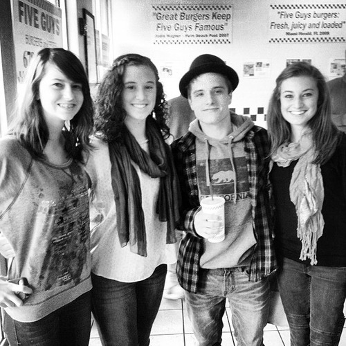 Josh with fans