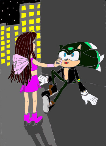 Rachel and Splice the hedgehog meet (original FC credit goes to Evolia-Wulf)