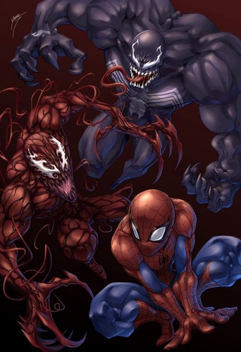 Spider Man VS Venom & Carnage