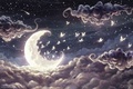 beautiful moonlight - anime photo