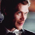 Because I can’t with their sassy faces towards each other. - klaus-and-caroline photo