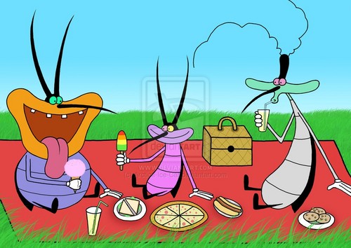  Cockroaches' picnic