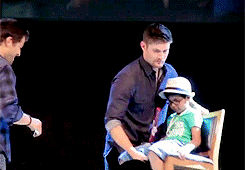  Jensen, Misha and a Young Фан