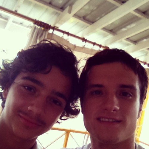  Josh with a fan in Panama